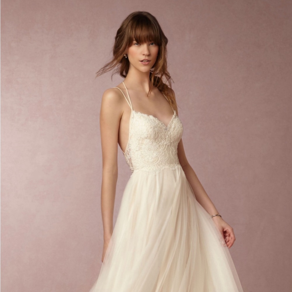 BHLDN Watters Rosalind Wedding Dress, Size 4